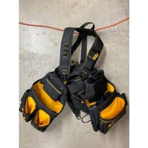 Professional Tool Belt Organizer With Suspenders and 25 Pockets Heavy Duty